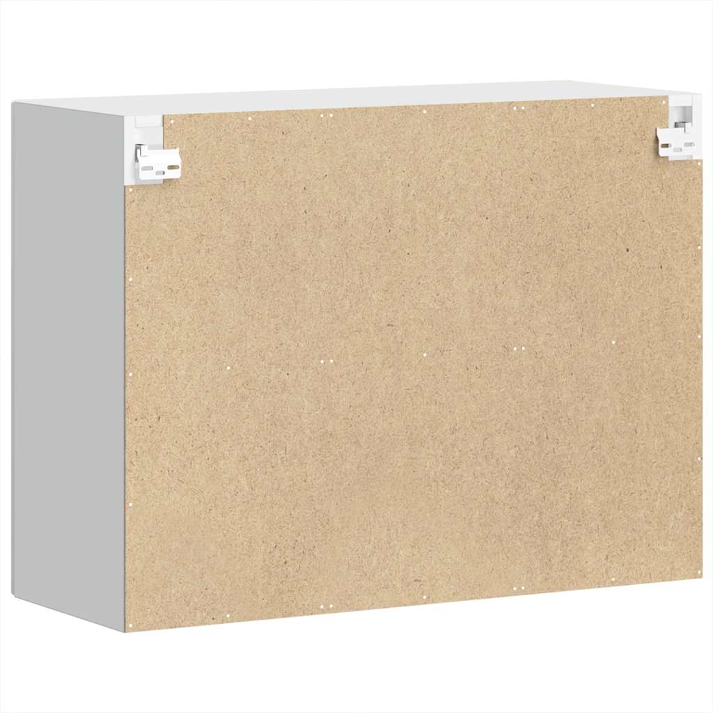 Küchen-Hängeschrank mit Glastür Porto Hochglanz-Weiß