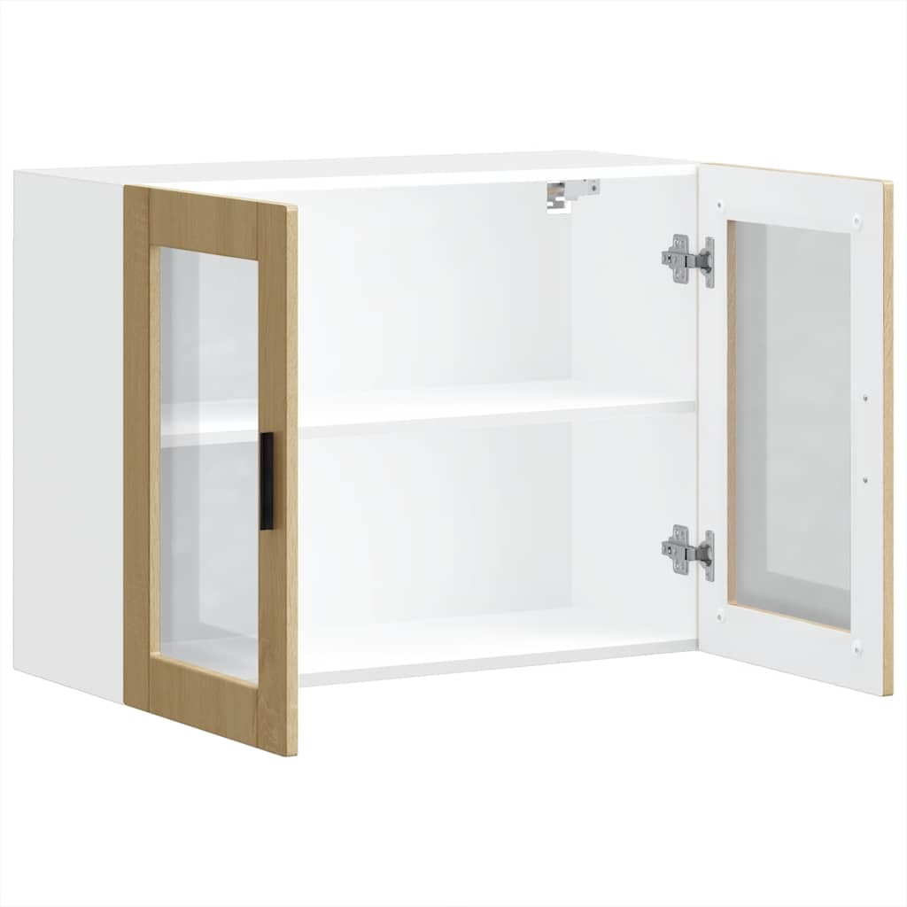 Küchen-Hängeschrank mit Glastür Porto Sonoma-Eiche