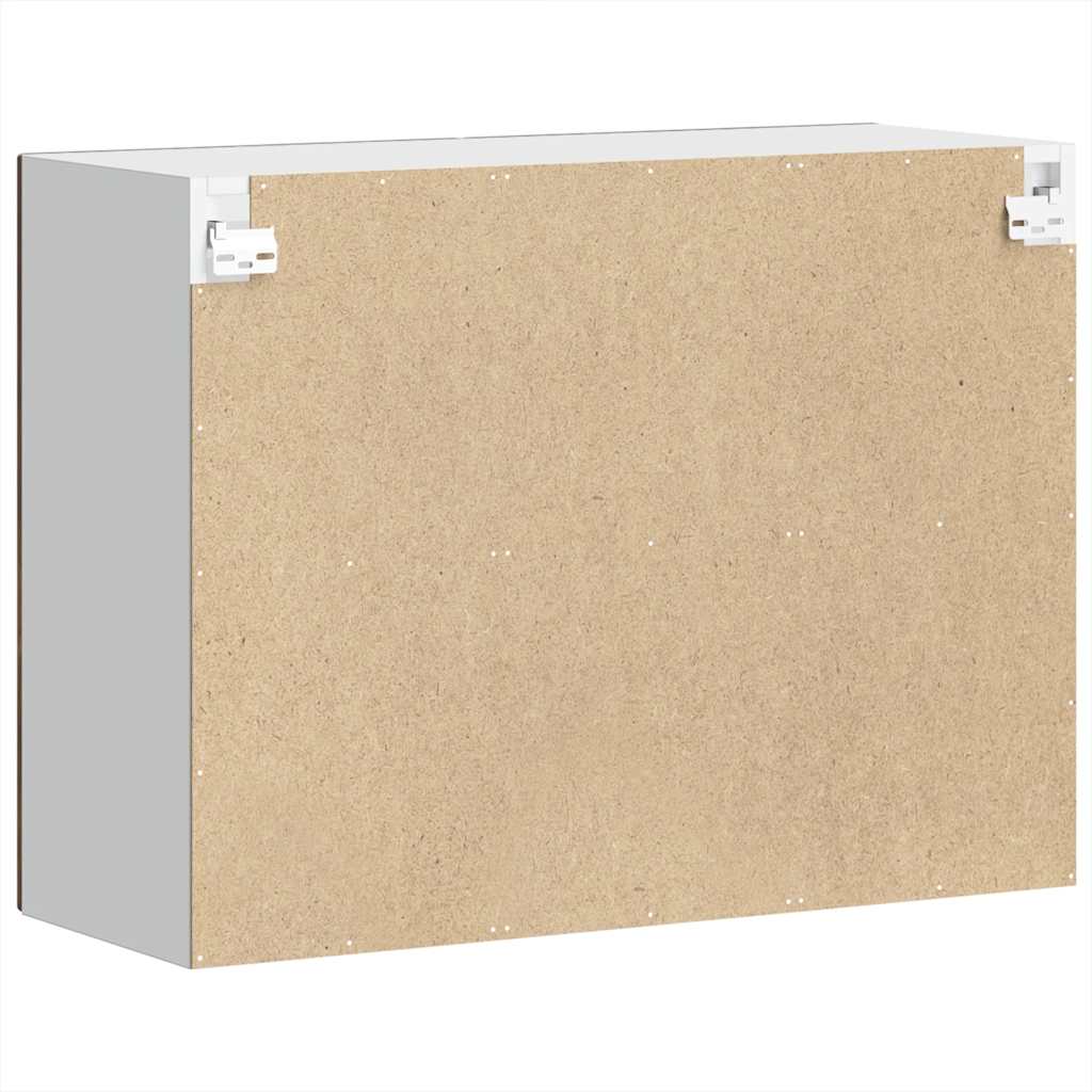 Küchen-Hängeschrank mit Glastür Porto Räuchereiche