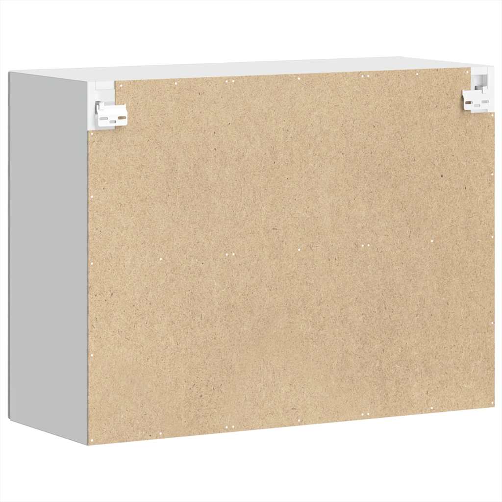 Küchen-Hängeschrank mit Glastür Porto Grau Sonoma