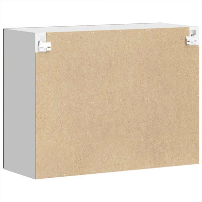 Küchen-Hängeschrank mit Glastür Porto Braun Eichen-Optik