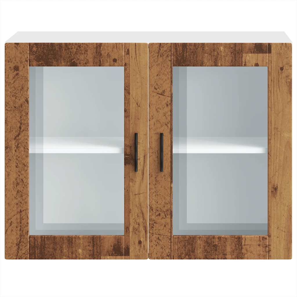 Küchen-Hängeschrank mit Glastür Porto Altholz-Optik