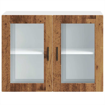 Küchen-Hängeschrank mit Glastür Porto Altholz-Optik