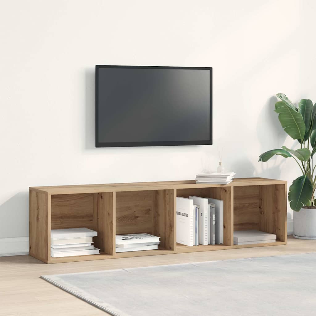 Bücherregal/TV-Schrank Altholz-Optik 36x30x143 cm Holzwerkstoff