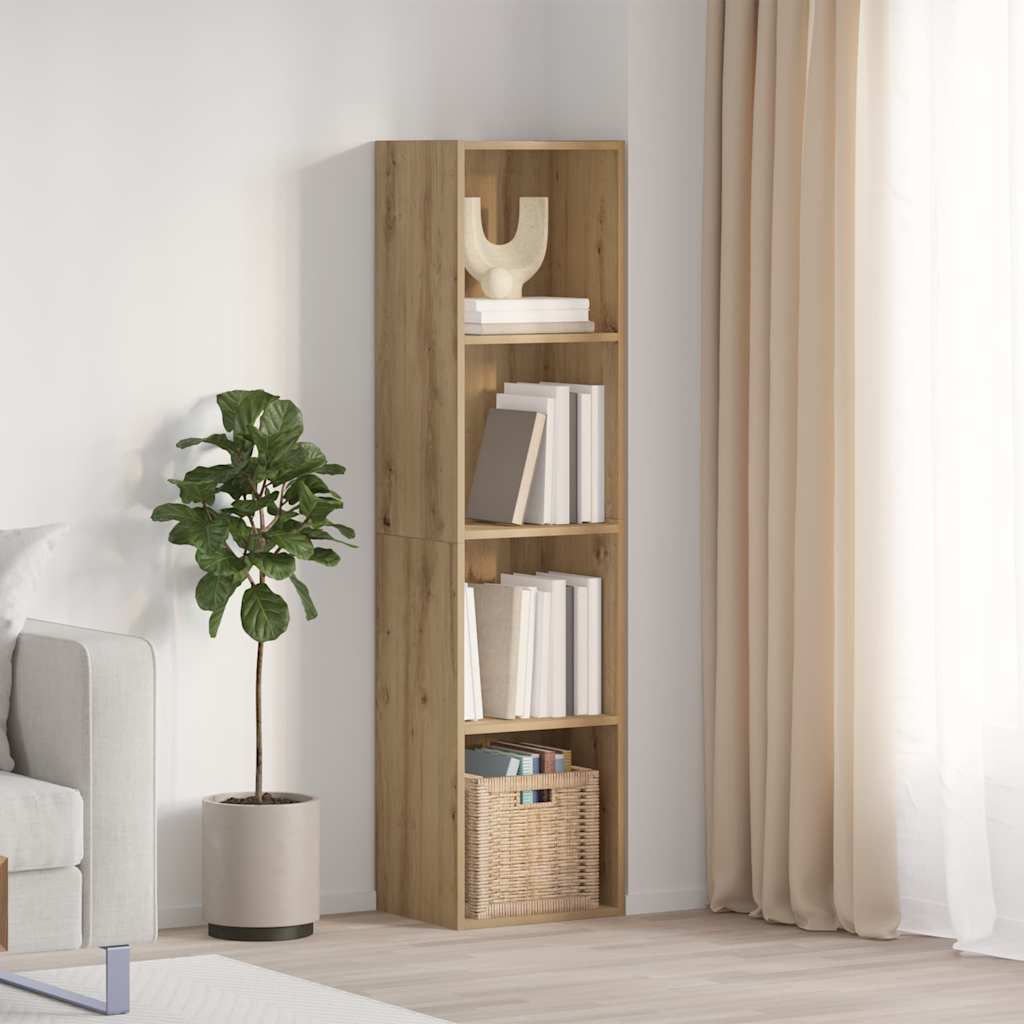 Bücherregal/TV-Schrank Altholz-Optik 36x30x143 cm Holzwerkstoff
