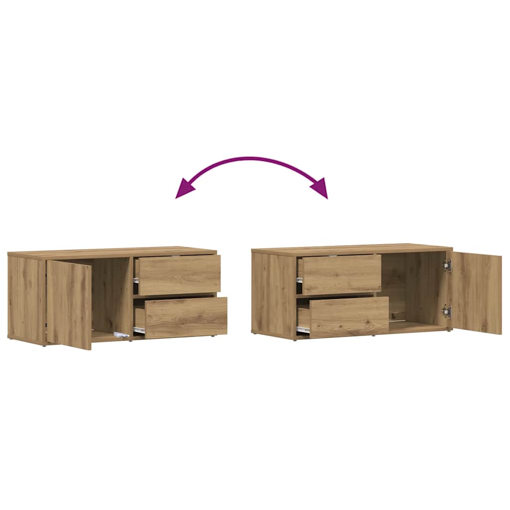 TV-Schrank Artisan-Eiche 80x34x35,5 cm Holzwerkstoff