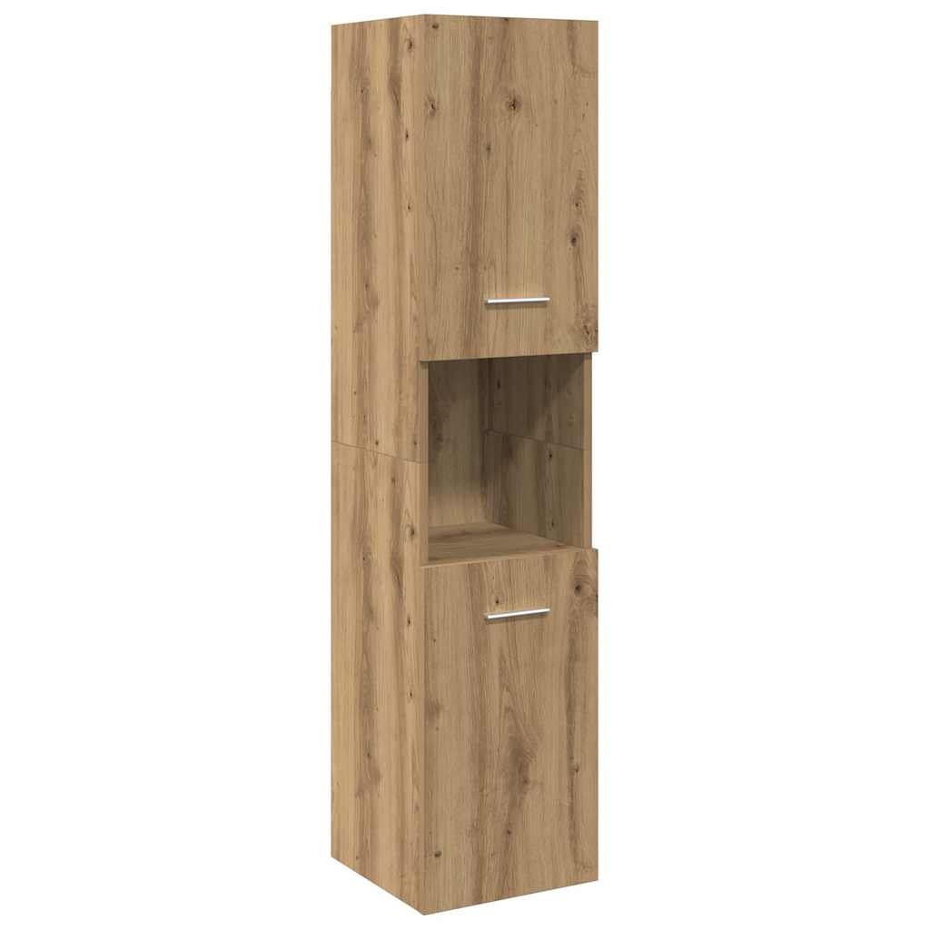 Bad-Hängeschrank Artisan-Eiche 30x30x130 cm Holzwerkstoff