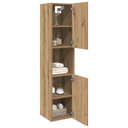 Bad-Hängeschrank Artisan-Eiche 30x30x130 cm Holzwerkstoff