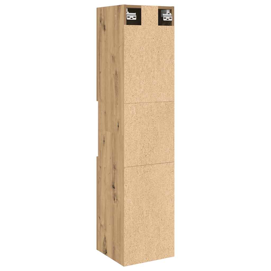 Bad-Hängeschrank Artisan-Eiche 30x30x130 cm Holzwerkstoff