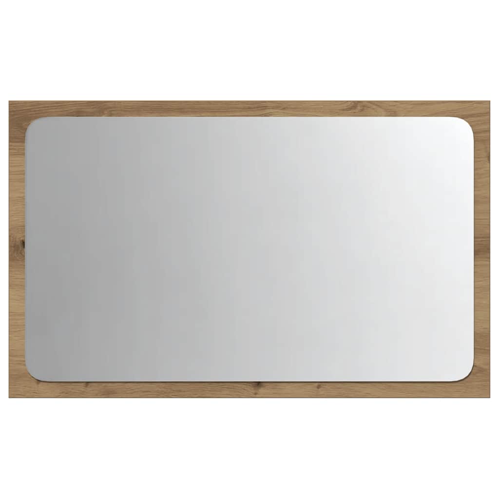 Badspiegel mit LED-Leuchten Artisan-Eiche 60x8,5x38 cm