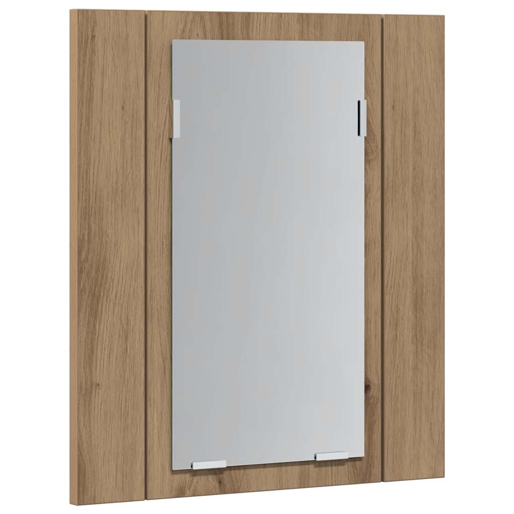 LED-Spiegelschrank Artisan-Eiche 40x12x45 cm Holzwerkstoff