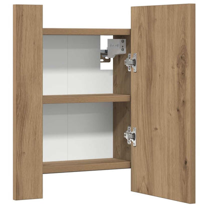 LED-Spiegelschrank Artisan-Eiche 40x12x45 cm Holzwerkstoff