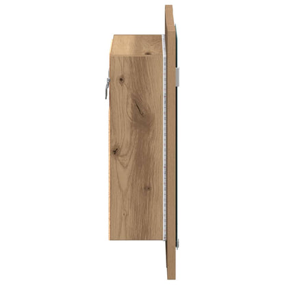 LED-Spiegelschrank Artisan-Eiche 40x12x45 cm Holzwerkstoff