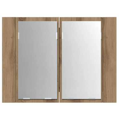 LED-Spiegelschrank Artisan-Eiche 60x12x45 cm Holzwerkstoff