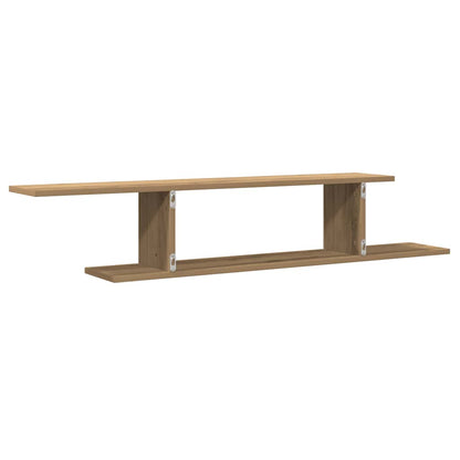 TV-Wandregal Artisan-Eiche 125x18x23 cm Holzwerkstoff