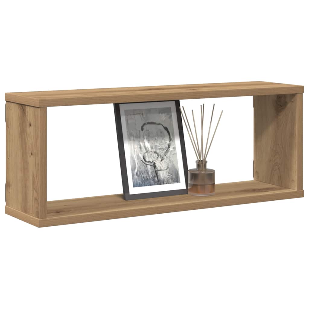Wandregale 4 Stk. Artisan-Eiche 60x15x23 cm Holzwerkstoff