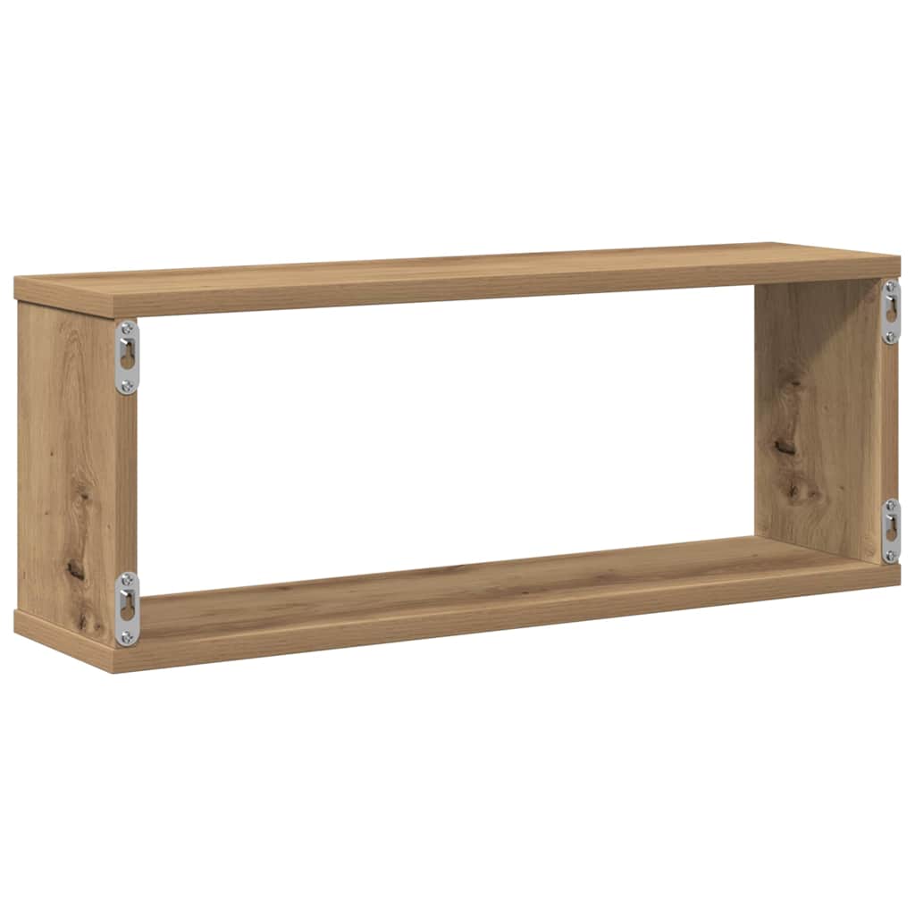 Wandregale 4 Stk. Artisan-Eiche 60x15x23 cm Holzwerkstoff