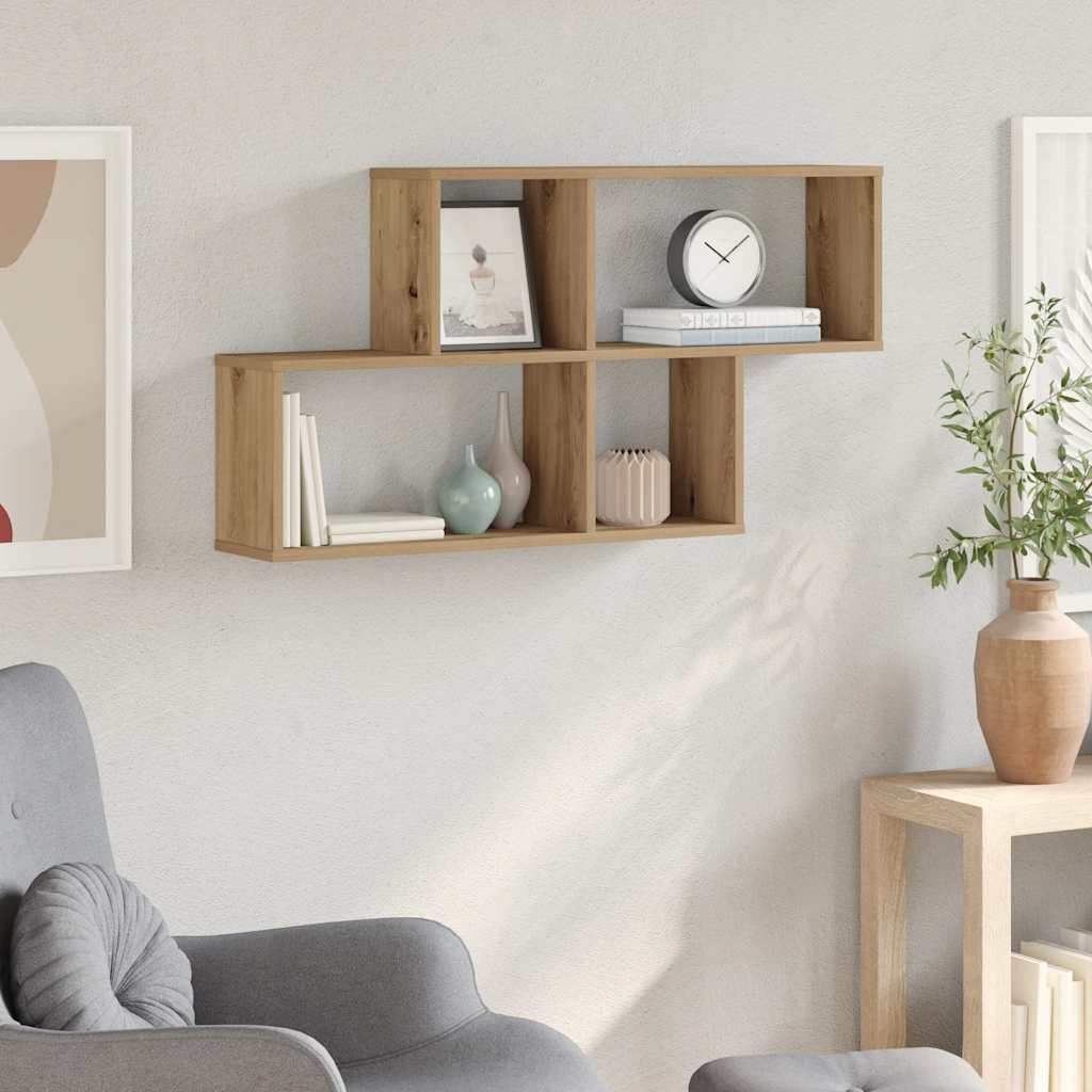 Wandregal Artisan-Eiche 100x18x53 cm Holzwerkstoff