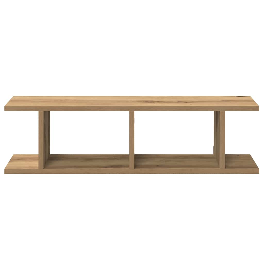 Wandregale 2 Stk. Artisan-Eiche 75x18x20 cm Holzwerkstoff