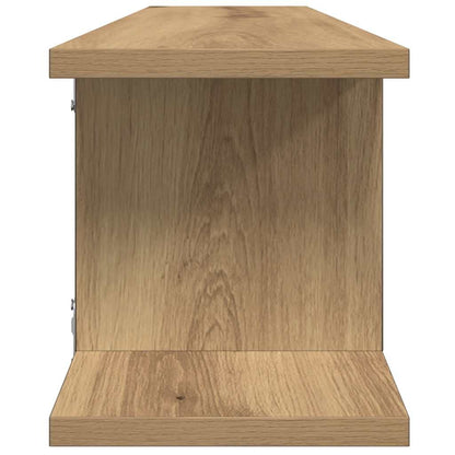 Wandregale 2 Stk. Artisan-Eiche 75x18x20 cm Holzwerkstoff