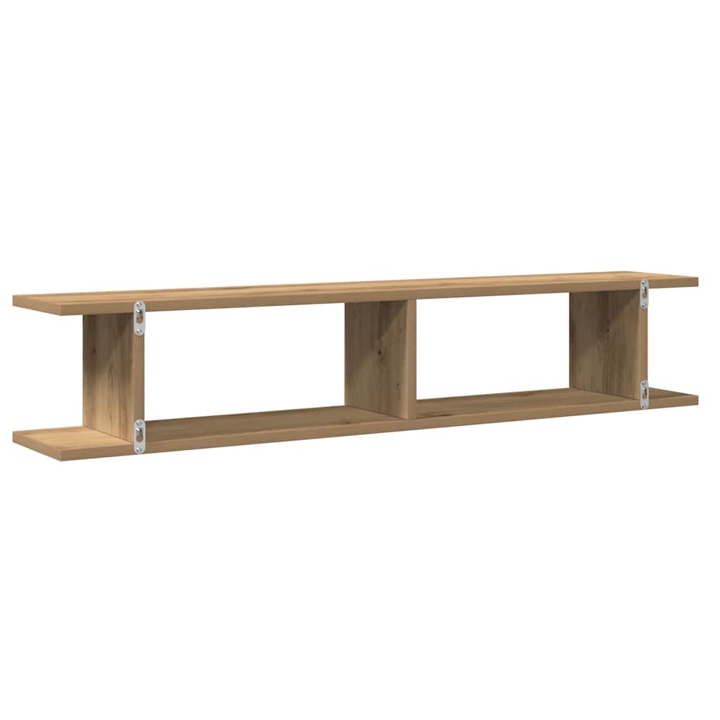 Wandregale 2 Stk. Artisan-Eiche 105x18x20 cm Holzwerkstoff