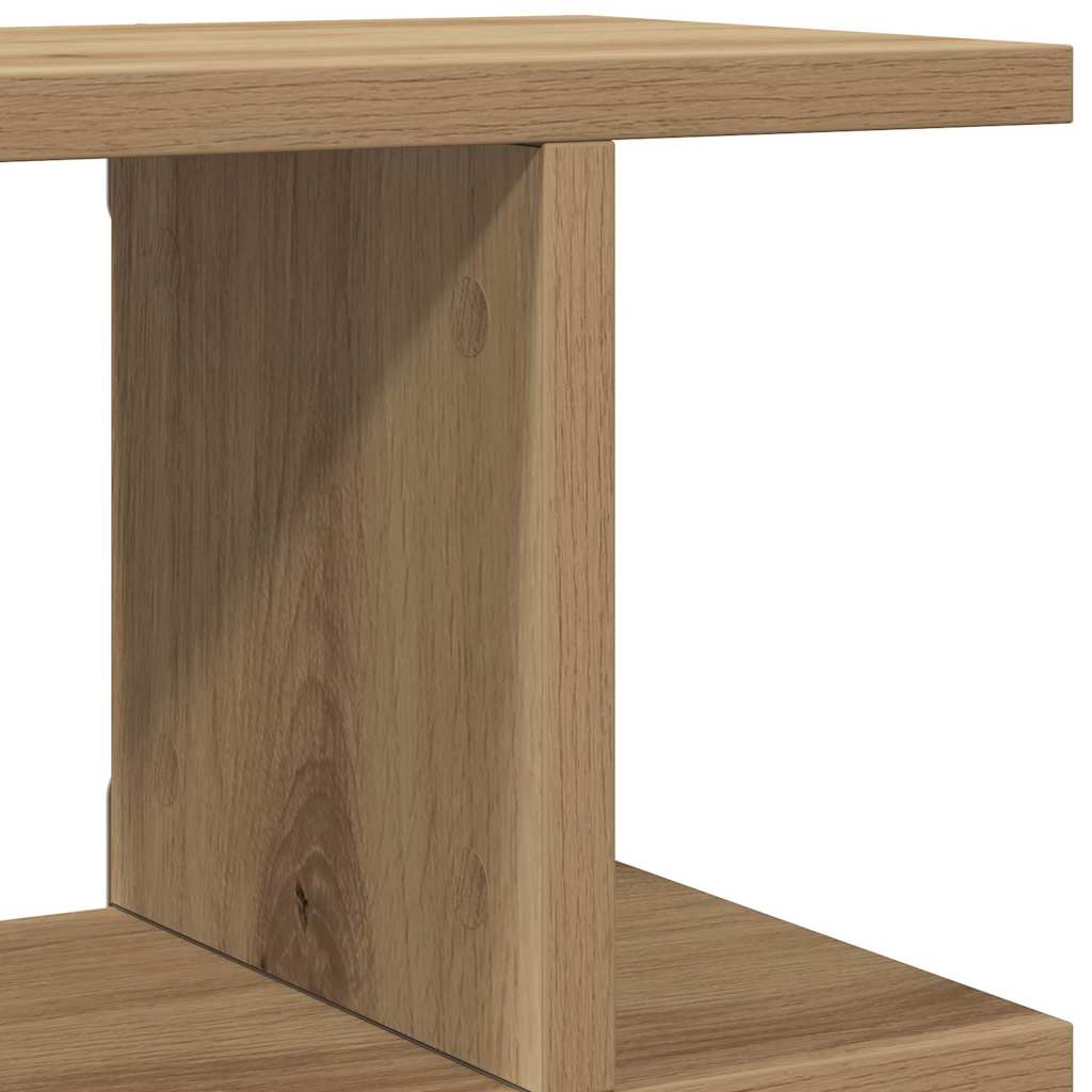 Wandregale 2 Stk. Artisan-Eiche 105x18x20 cm Holzwerkstoff