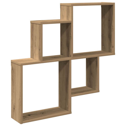 Wandregal Artisan-Eiche 80x15x78,5 cm Holzwerkstoff