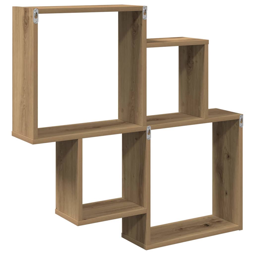 Wandregal Artisan-Eiche 80x15x78,5 cm Holzwerkstoff