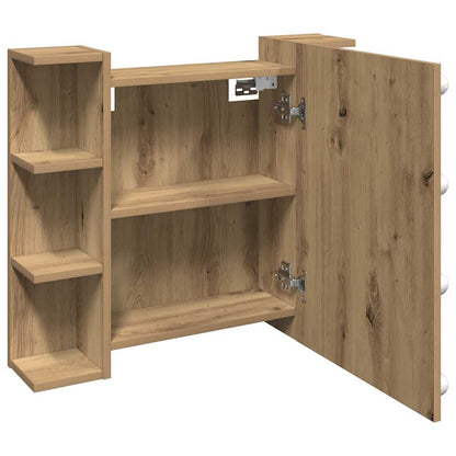 Spiegelschrank mit LED Artisan Eichen-Optik 70x16,5x60 cm