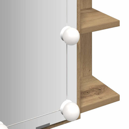 Spiegelschrank mit LED Artisan Eichen-Optik 70x16,5x60 cm