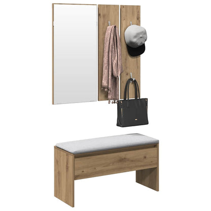 Garderoben-Set Artisan-Eiche Holzwerkstoff Eiche handwerklich