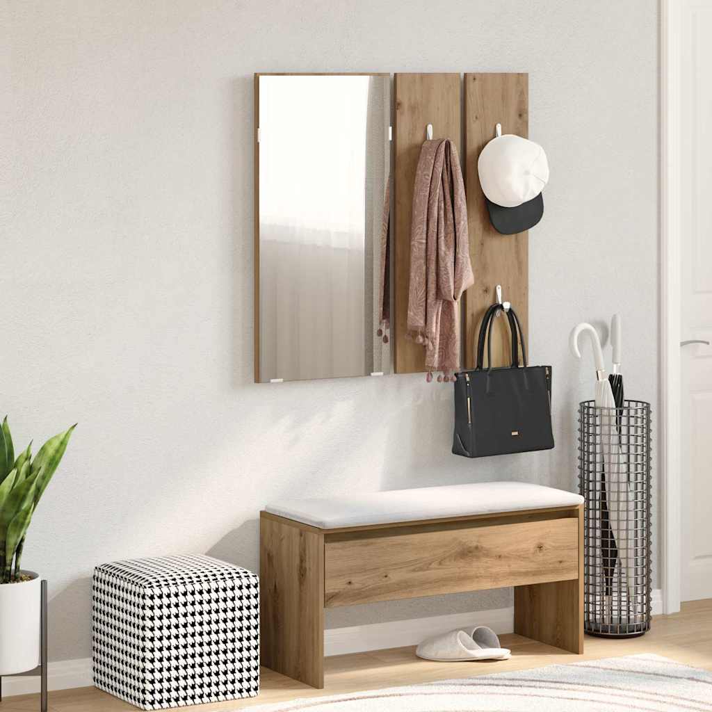 Garderoben-Set Artisan-Eiche Holzwerkstoff Eiche handwerklich