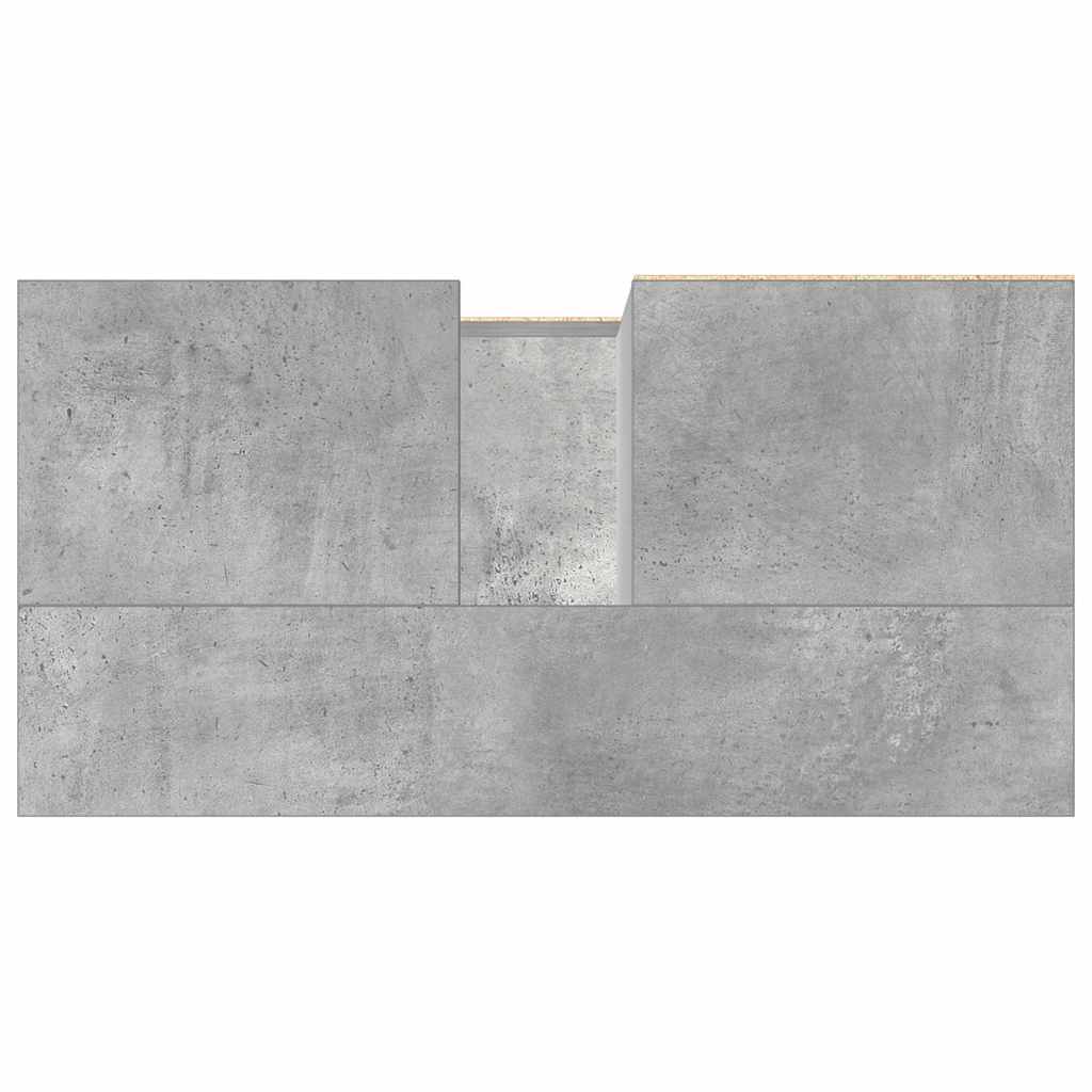 Waschbeckenunterschrank Betongrau 65x33x60 cm Holzwerkstoff