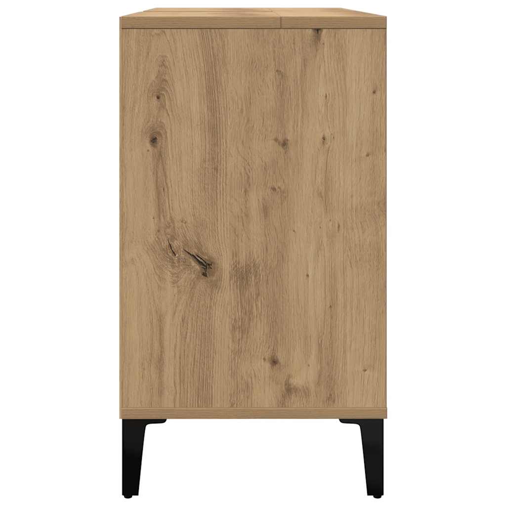 Waschbeckenunterschrank Artisan-Eiche 80x33x60 cm Holzwerkstoff