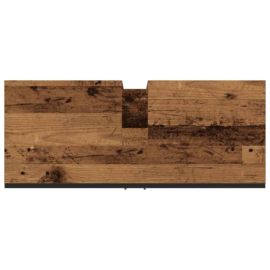 Waschbeckenunterschrank Altholz-Optik 80x30x60 cm Holzwerkstoff
