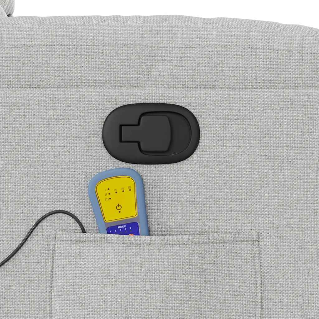 Massagesessel Wolkengrau Stoff