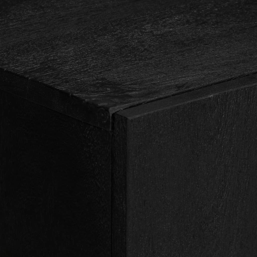 Sideboard Schwarz 90x35x75 cm Holzwerkstoff