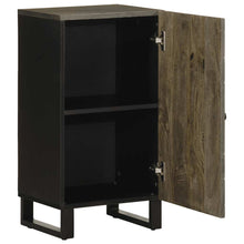 Sideboard Schwarz 40x33x75 cm Massivholz Mango