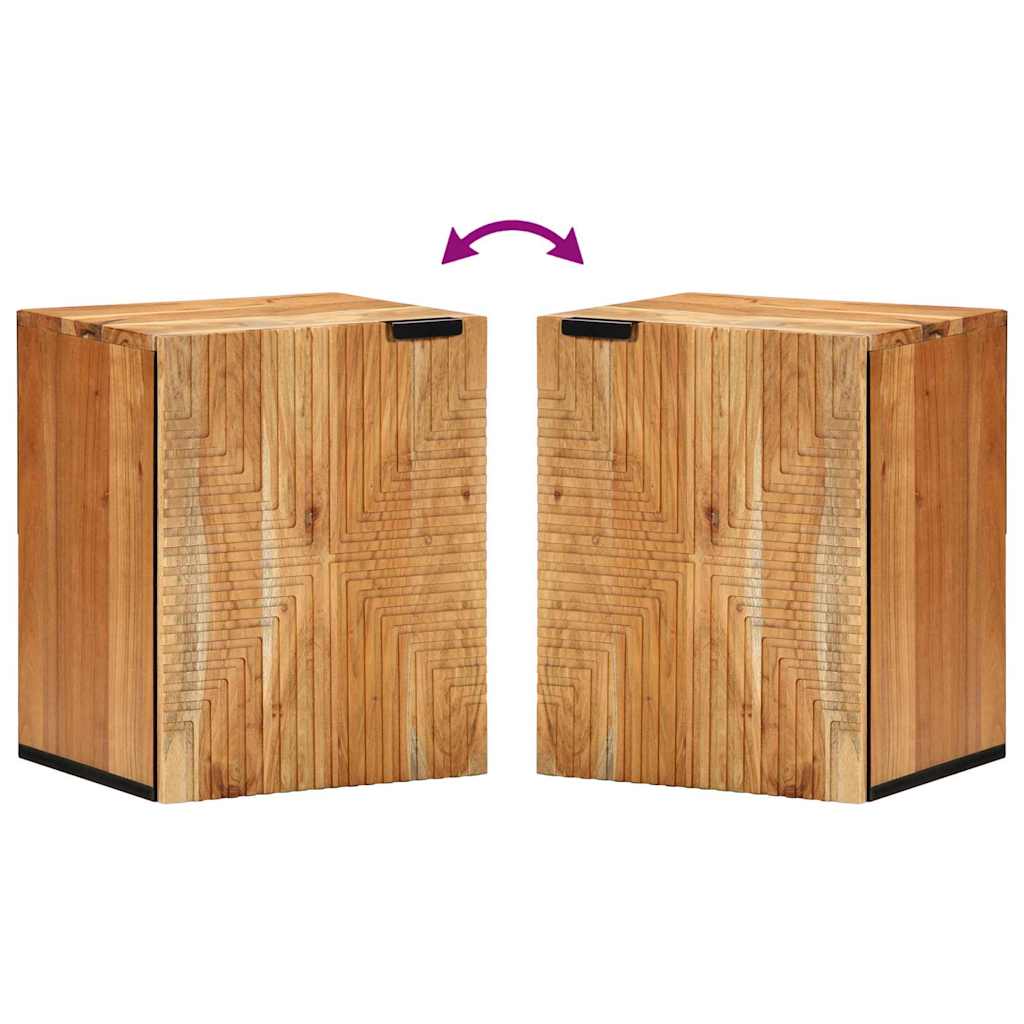 Badezimmer-Hängeschrank mit Regal Braun 38 x 33,5 x 48 cm