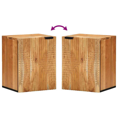 Badezimmer-Hängeschrank mit Regal Braun 38 x 33,5 x 48 cm