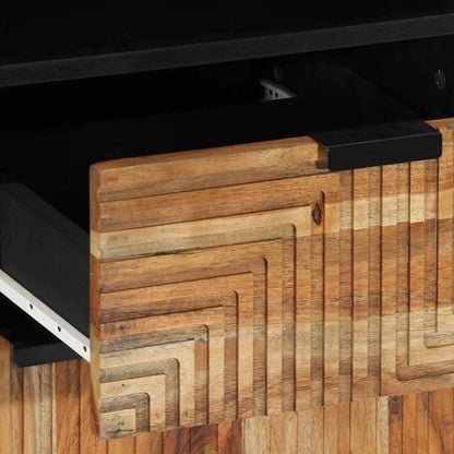 Badezimmerschrank Braun 38 x 33 x 160 cm Massivholz Akazie