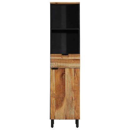 Badezimmerschrank Braun 38 x 33 x 160 cm Massivholz Akazie