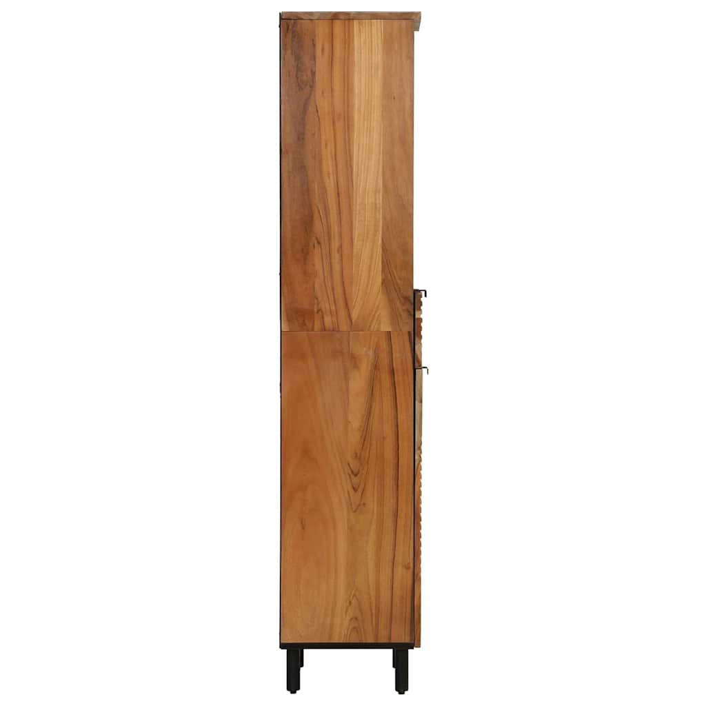 Badezimmerschrank Braun 38 x 33 x 160 cm Massivholz Akazie