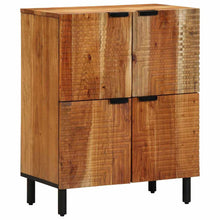 Sideboard mit Regal Braun 60 x 33 x 75 cm Massivholz Akazie