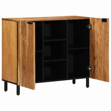 Sideboard mit Regal Braun 90 x 33 x 75 cm Massivholz Akazie