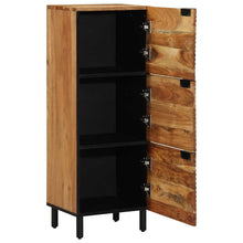 Highboard mit Regal Braun 40 x 33 x 110 cm Massivholz Akazie