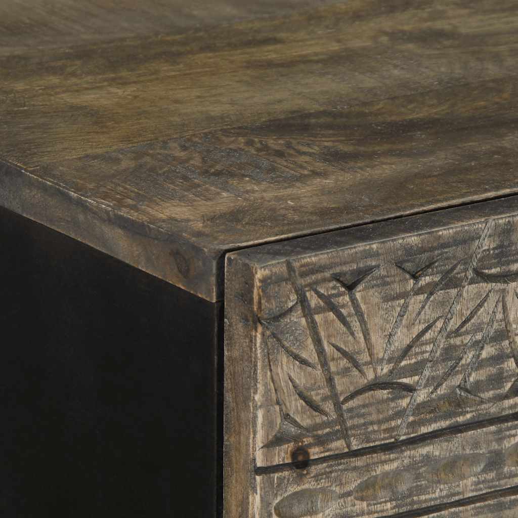 Highboard 60x33x100 cm Massivholz Mango