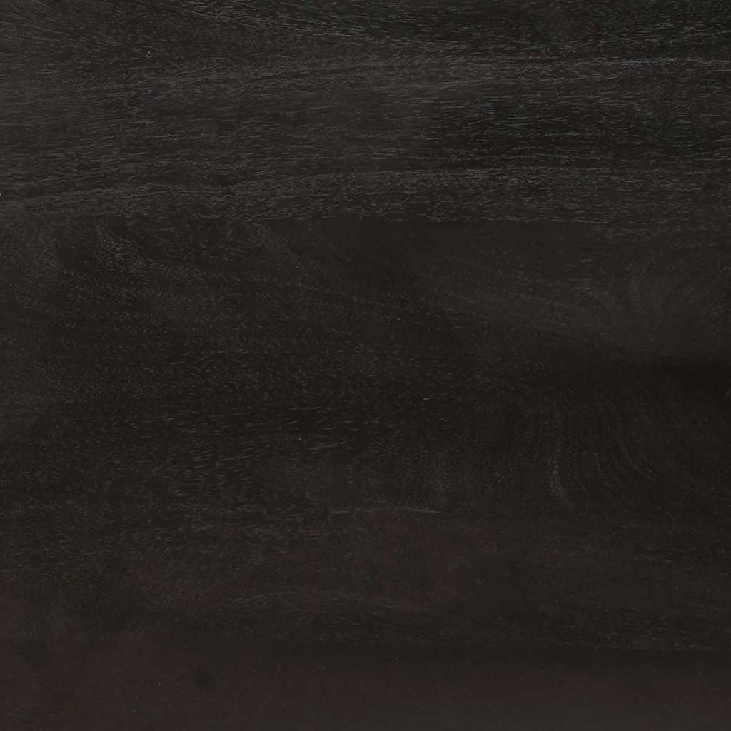 Couchtisch Schwarz und Gold 80 x 54 x 40 cm massives Mangoholz