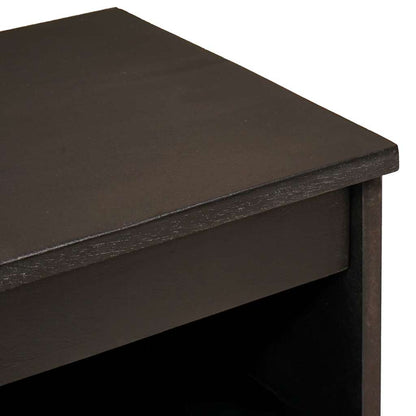 Sideboard Schwarz und Gold 60 x 33 x 75 cm massives Mangoholz
