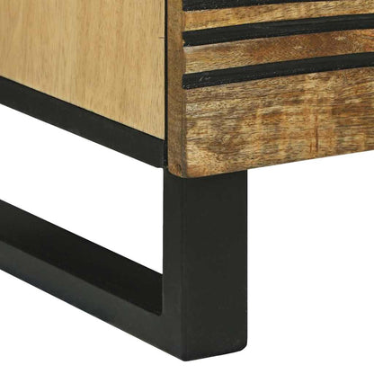 Nachttisch 2 pcs Braun 40 x 33 x 46 cm massives Mangoholz